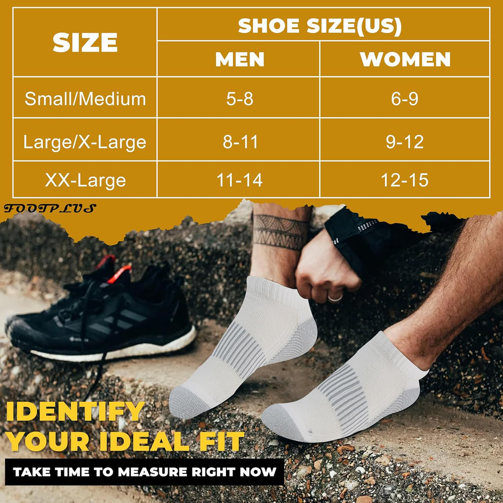 Copper Compression Socks,Unisex Cushioned Sole Arch Support Athletic Ankle/Crew Running Hiking Socks