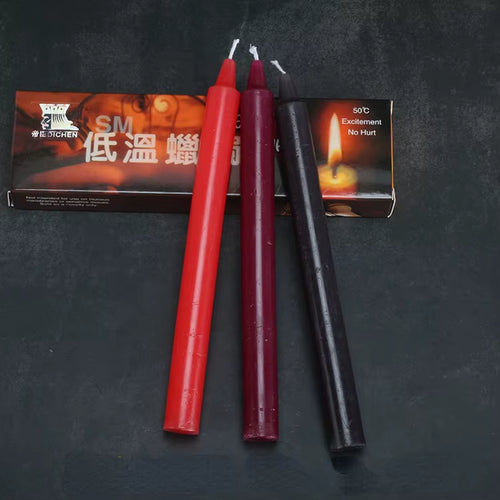 3Pcs/Box Low Temperature Candle,Romantic Passion Play Sex Candles for Couple,Relaxation Flirting Sex Wax for Adults Game Toys
