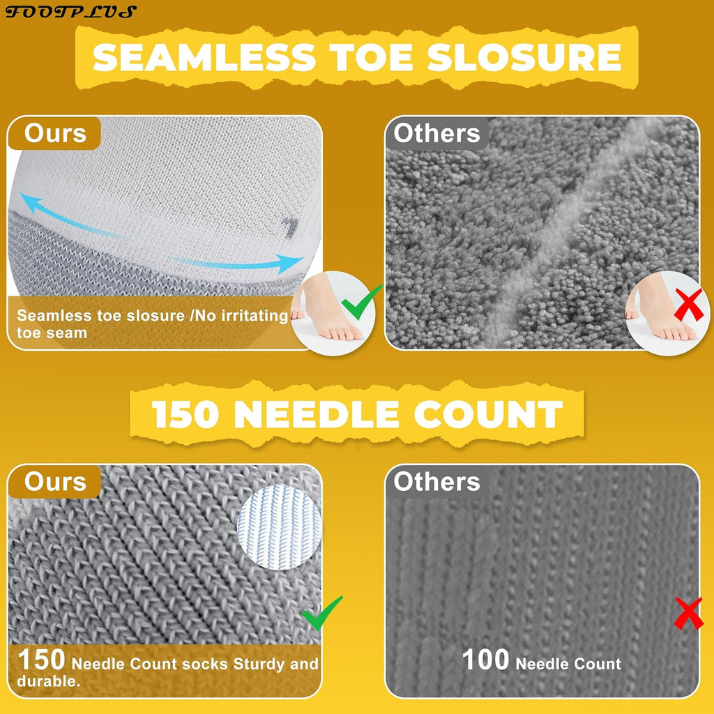 Copper Compression Socks,Unisex Cushioned Sole Arch Support Athletic Ankle/Crew Running Hiking Socks