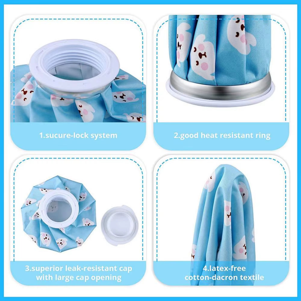 Water Filling Cloth Ice Pack Cartoon Cute Cooling Ice Pack Cold and Hot Physiapy Exercise Physical Cooling Cloth Ice Pack