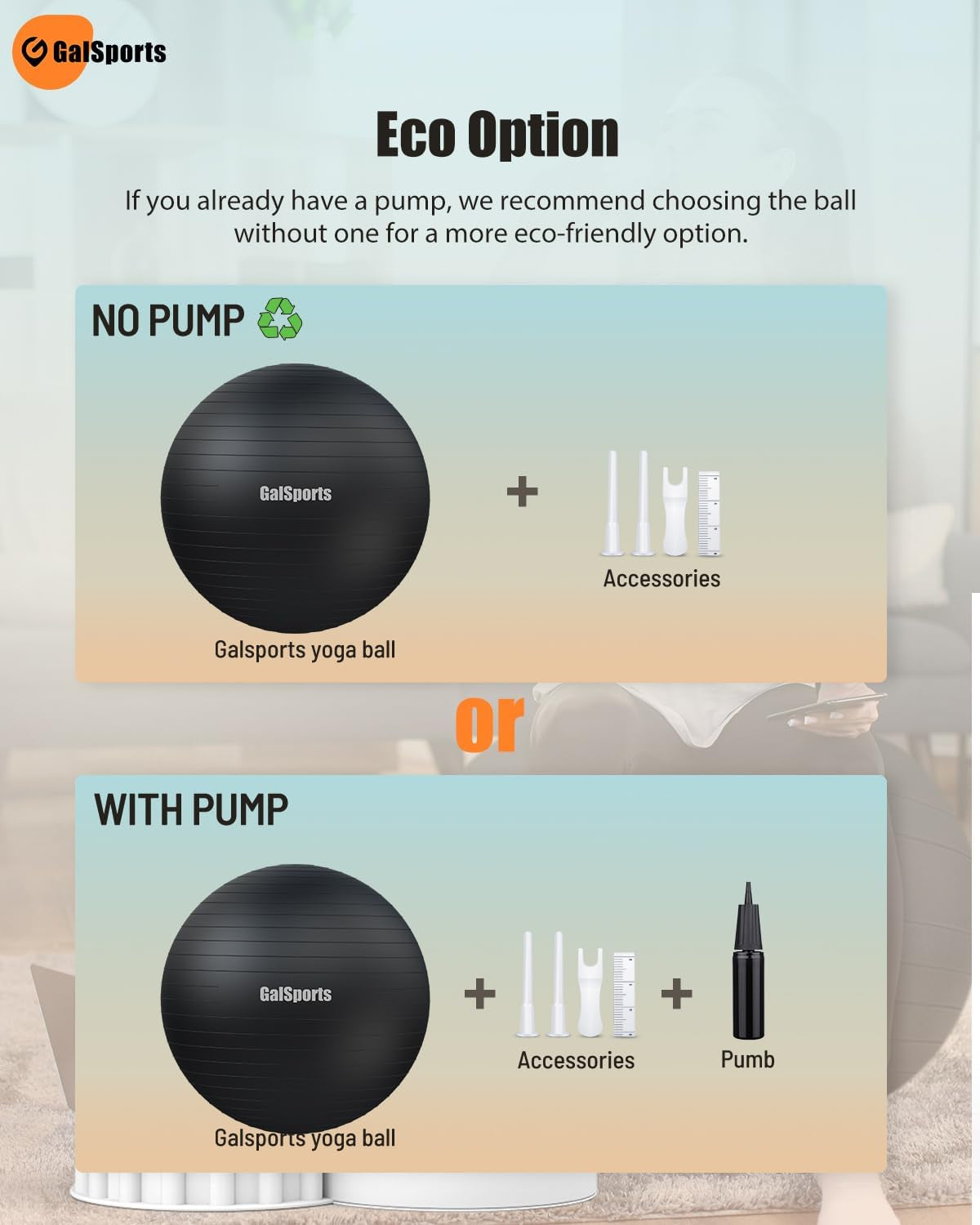 Anti-Burst Slip Resistant Stability Ball - Swiss Ball for Home Gym & Physical Therapy