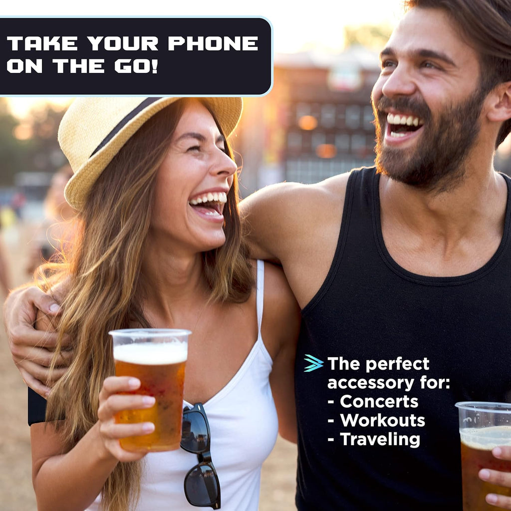 Phone Holder for Running, Cell Phone Arm Bands with Reflective Logo, Phone Strap Armband Fits Iphone and Android, Use for Running, Walking, Hiking and Biking, Blue, XL