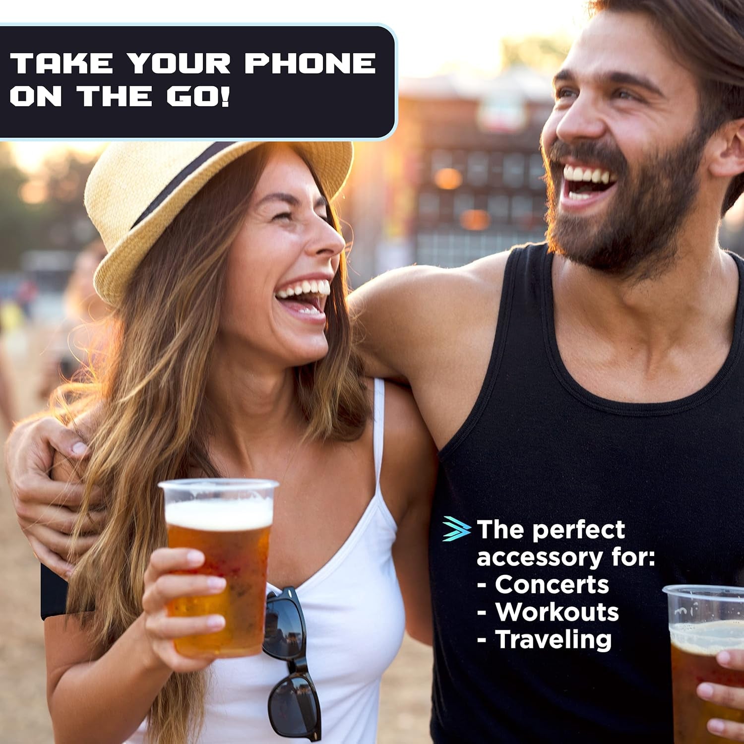 Phone Holder for Running, Cell Phone Arm Bands with Reflective Logo, Phone Strap Armband Fits Iphone and Android, Use for Running, Walking, Hiking and Biking, Blue, XL