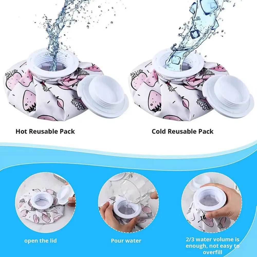 Water Filling Cloth Ice Pack Cartoon Cute Cooling Ice Pack Cold and Hot Physiapy Exercise Physical Cooling Cloth Ice Pack