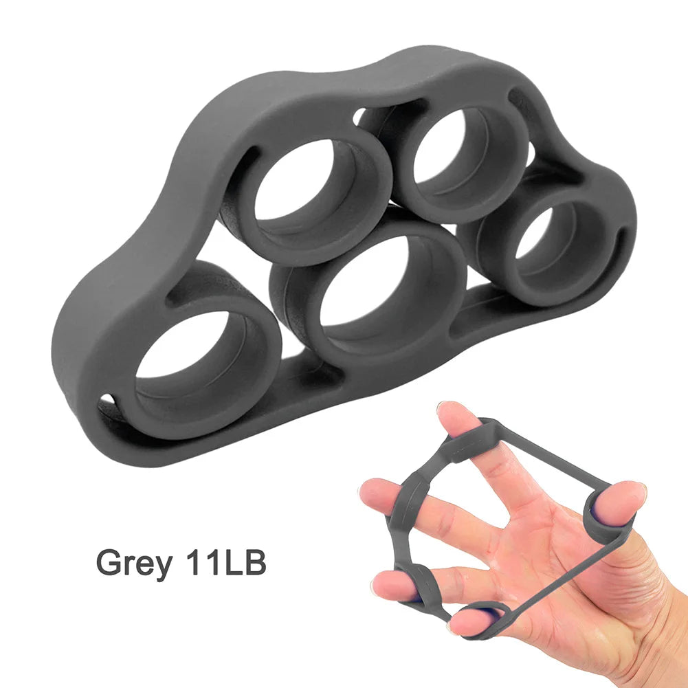 3-1PCS Silicone Finger Gripper Strengthener Trainer Elastic Hand Grip Strengthener Guitar Finger Exerciser Patient Hand Trainer